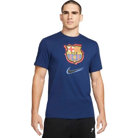 Nike FC BARCELONA CREST - Pánské fotbalové tričko