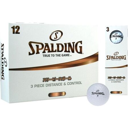 Golfové míčky - Spalding DISTANCE 3 pc (12 pcs)