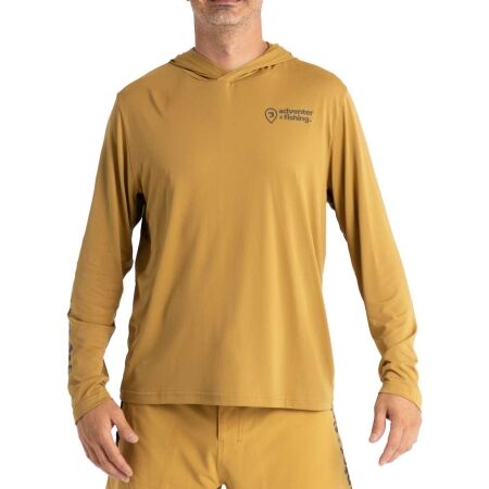 ADVENTER & FISHING UV HOODED - Pánské funkční UV tričko