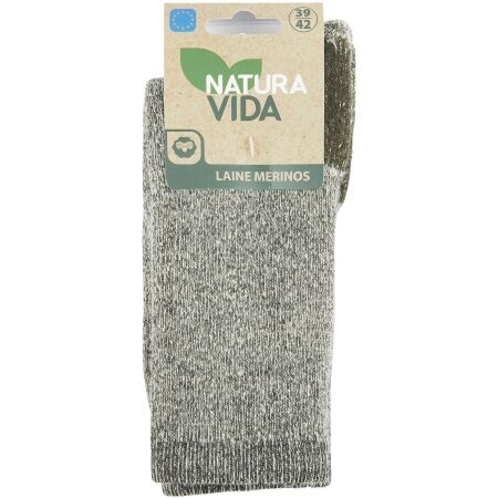 Unisex ponožky - NATURA VIDA REGULAR GRIS - 2