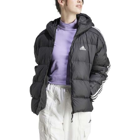 Dámská bunda - adidas ESSENTIALS 3-STRIPES MID DOWN HOODED - 2