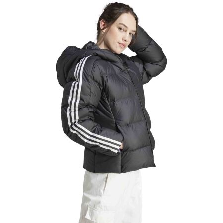 Dámská bunda - adidas ESSENTIALS 3-STRIPES MID DOWN HOODED - 4