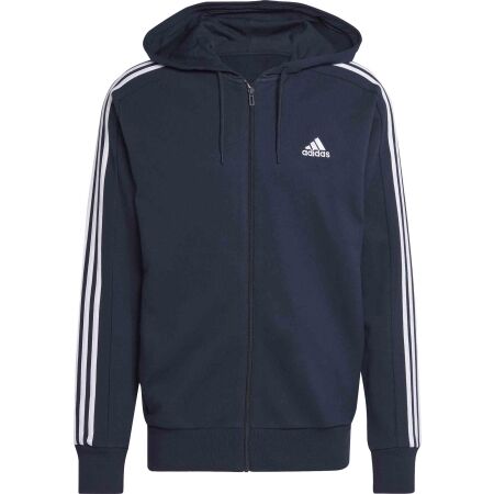 adidas ESSENTIALS FRENCH 3-STRIPES HOODIE - Pánská mikina