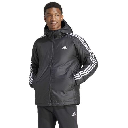 Pánská bunda - adidas ESSENTIALS 3-STRIPES INSULATED HOODED - 3