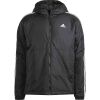 Pánská bunda - adidas ESSENTIALS 3-STRIPES INSULATED HOODED - 1