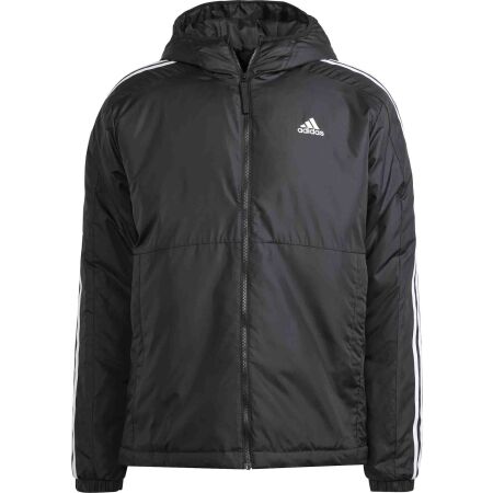 Pánská bunda - adidas ESSENTIALS 3-STRIPES INSULATED HOODED - 1