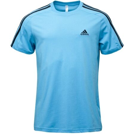 Pánské tričko - adidas ESSENTIALS SINGLE JERSEY 3-STRIPES - 1