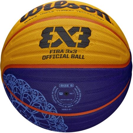 Basketbalový míč - Wilson FIBA 3X3 REPLICA BSKT PARIS 2024 - 6