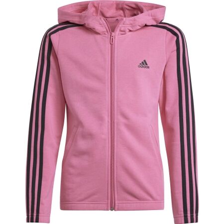 adidas ESSENTIALS 3-STRIPES FULLZIP HOODIE - Dívčí mikina