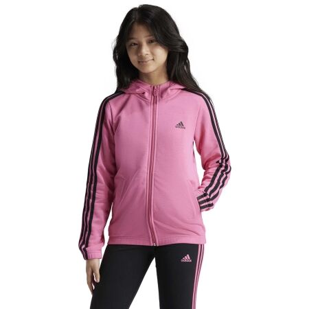 Dívčí mikina - adidas ESSENTIALS 3-STRIPES FULLZIP HOODIE - 3