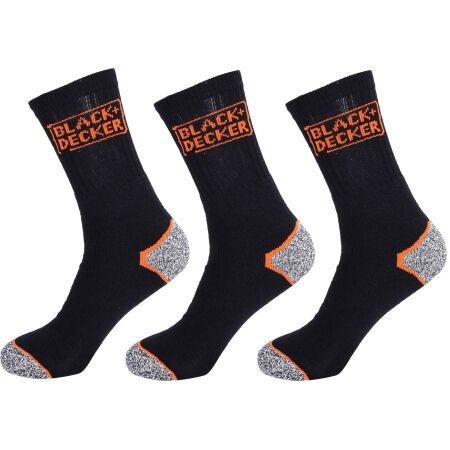Pracovní ponožky - BLACK & DECKER SOCKS BLACK 3P - 1