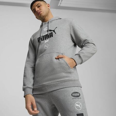 Pánská mikina - Puma POWER GRAPHICS HOODIE FLEECE - 3