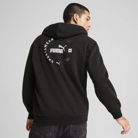 Pánská mikina - Puma POWER GRAPHIC FULL ZIP HOODIE FL - 8