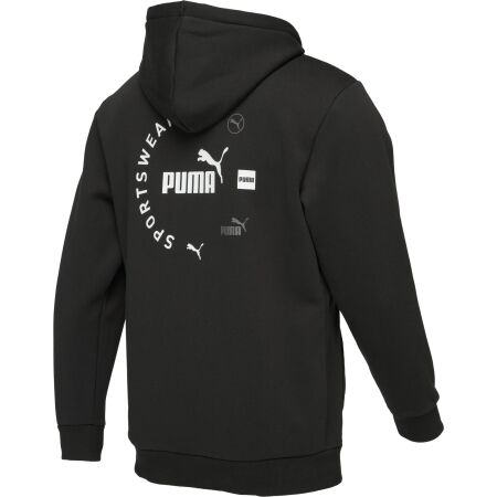 Pánská mikina - Puma POWER GRAPHIC FULL ZIP HOODIE FL - 2