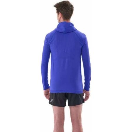 Pánská sportovní mikina - Compressport 3D THERMO SEAMLESS HOODIE ZIP - 3