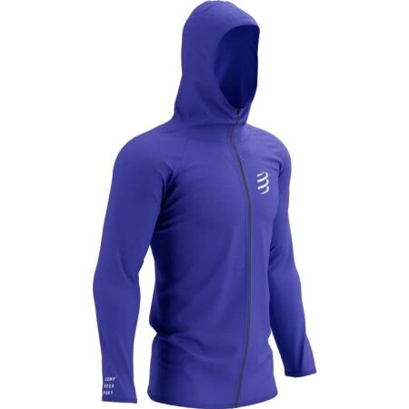 Pánská sportovní mikina - Compressport 3D THERMO SEAMLESS HOODIE ZIP - 1