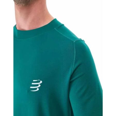 Pánské tréninkové triko s dlouhým rukávem - Compressport TRAINING TSHIRT LS - 4