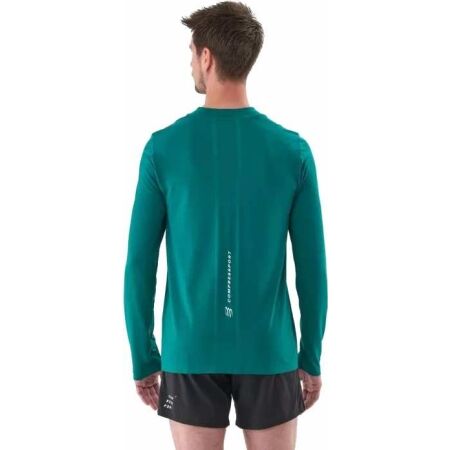 Pánské tréninkové triko s dlouhým rukávem - Compressport TRAINING TSHIRT LS - 3