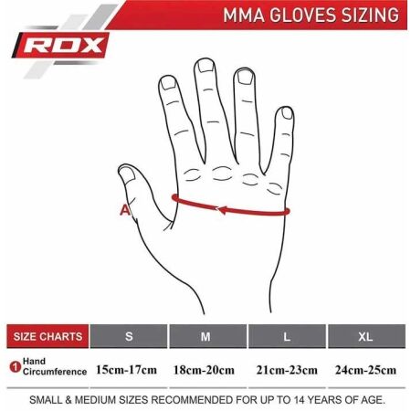 MMA rukavice - RDX T6 MMA SPARRING GLOVES - 7