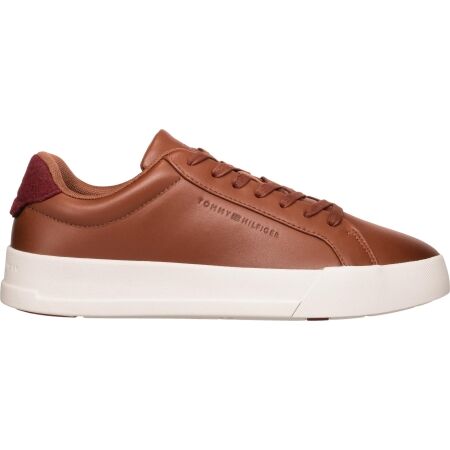 Tommy Hilfiger LEATHER CONTRAST HEEL COURT TRAINERS - Pánské tenisky