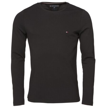 Pánské triko - Tommy Hilfiger STRETCH SLIM FIT LONG SLEEVE TEE - 1