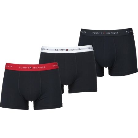 Pánské boxerky - Tommy Hilfiger SIGNATURE CTN ESS-3P WB TRUNK - 1