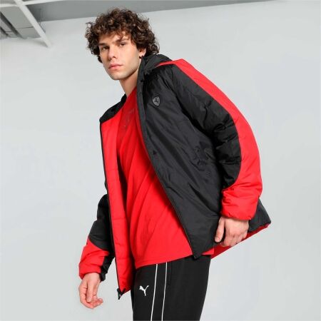 Pánská zimní bunda - Puma FERRARI STYLE REVERSIBLE PADDED JACKET - 9