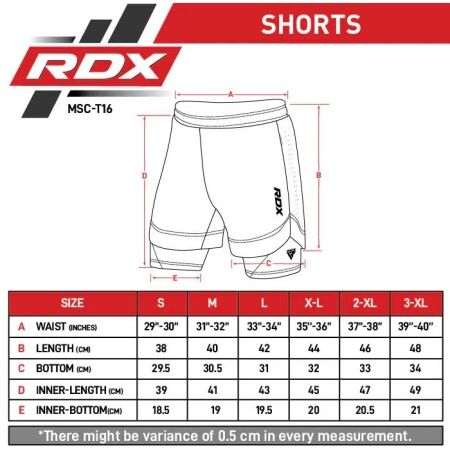 Kraťasy na MMA - RDX T16 COMPRESSION MMA SHORTS 2V1 - 6