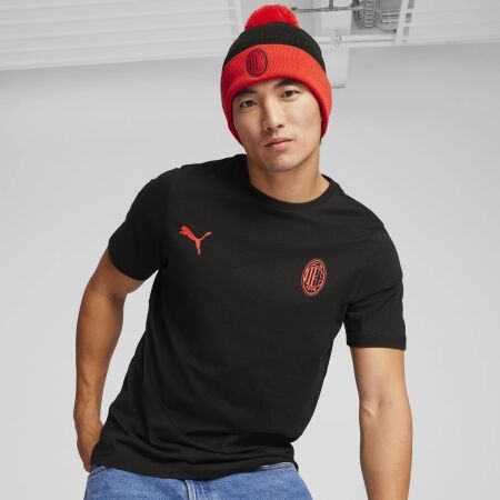 Zimní čepice - Puma AC MILAN ESSENTIALS POM POM BEANIE - 3