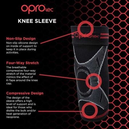 Kompresní bandáž na koleno - Opro TEC KNEE SLEEVE - 4