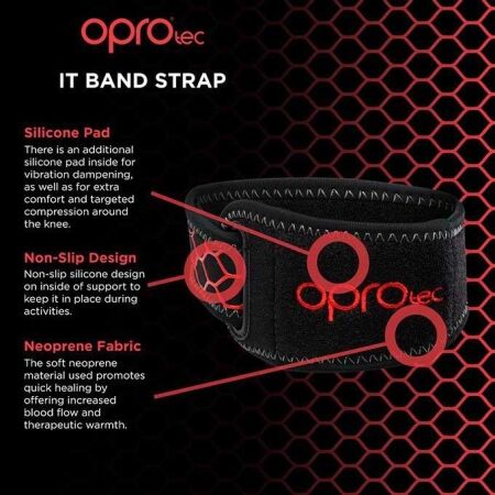 Bandáž nad koleno - Opro TEC IT BAND STRAP - 5