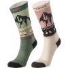 Dámské vlněné ponožky - KARI TRAA PUFFIN SOCK 2PK - 1