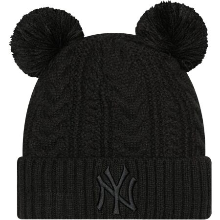 New Era MLB WMNS DOUBLE POM CUFF BEANIE NEW YORK YANKEES - Klubový kulich