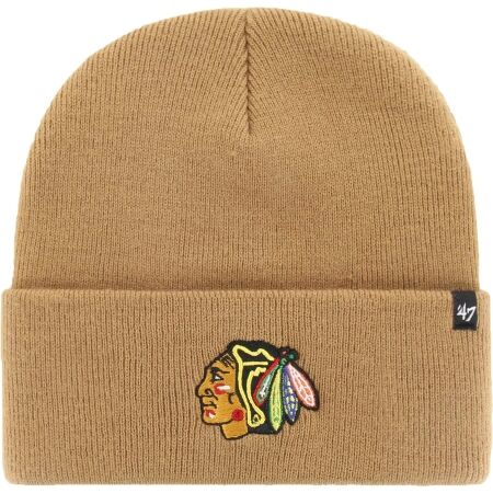 47 NHL CHICAGO BLACKHAWKS HAYMAKER '47 CUFF KNIT BLK - Klubová zimní čepice