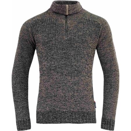 Pánský vlněný svetr - Devold BISPEN WOOL ZIP NECK