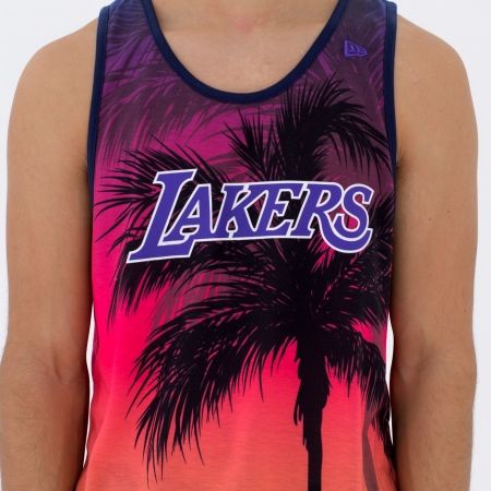 New Era NE NBA LOS ANGELES LAKERS COASTAL HEAT TEE