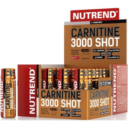 L -carnitine - Nutrend CARNITINE 3000 SHOT 60 ML JAHODA