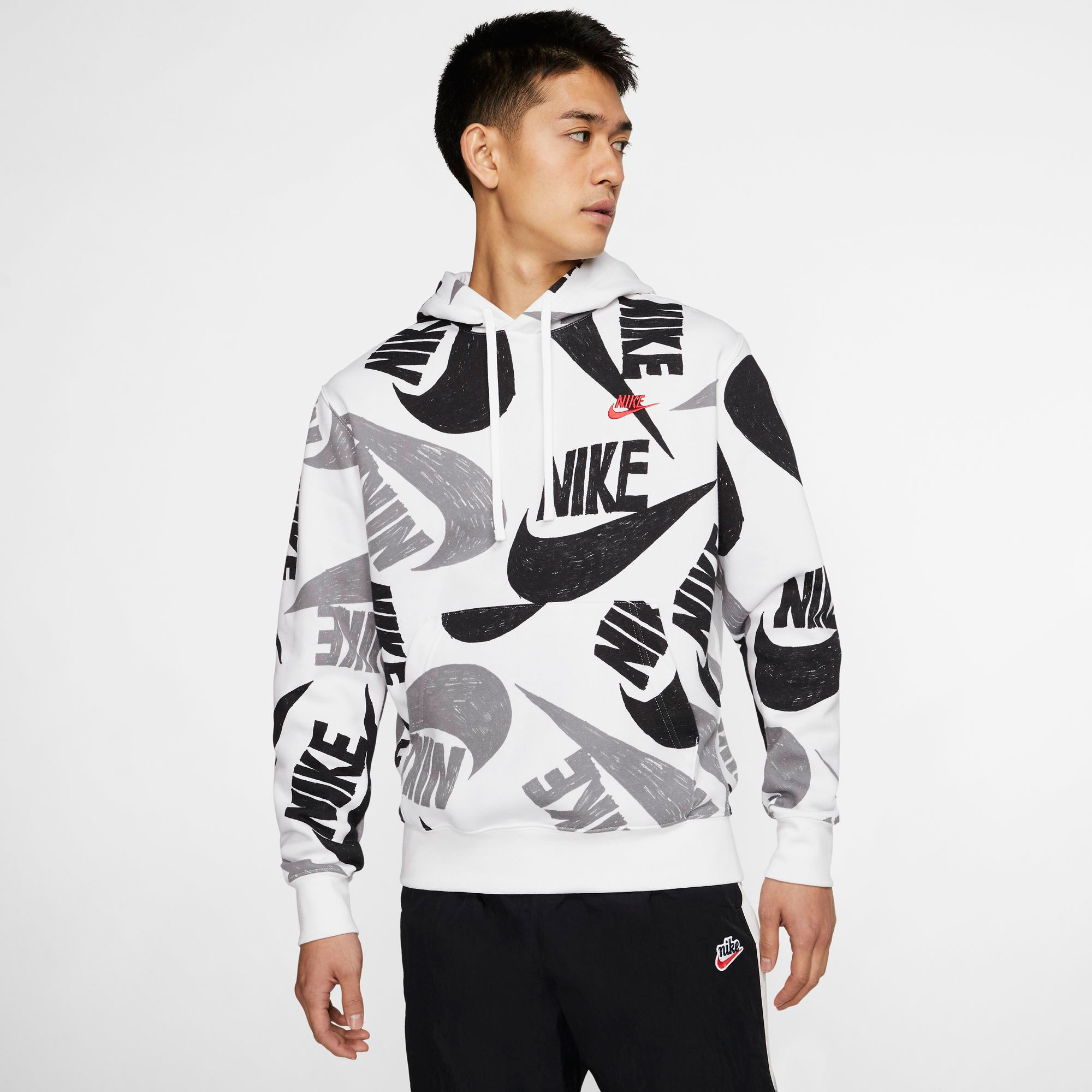 Nike NSW CLUB HOODIE PO BB AOP 1 M